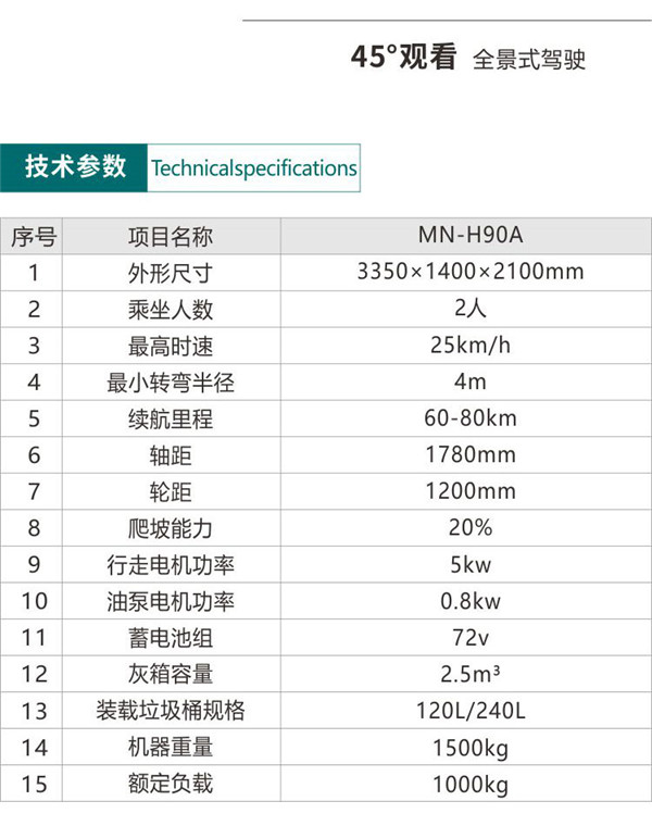 自装卸式垃圾收集车H90A