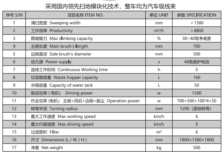 洁路宝驾驶湟源扫地机1400